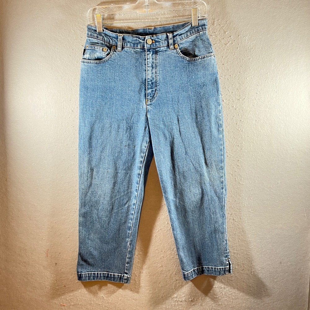 1109 |‎ Vintage Lauren Jeans Co Ralph Lauren High Rise Mom Crop Jeans Womens 8